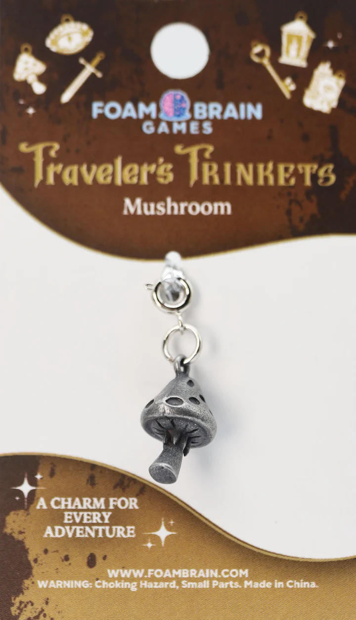 Foam Brain Games Traveler's Trinkets: Mushroom Charm